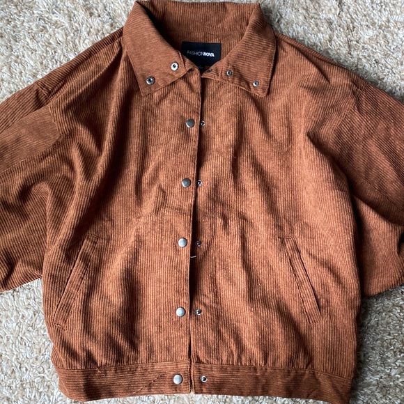 Fashion Nova Jackets & Blazers - Oversized Corduroy Jacket